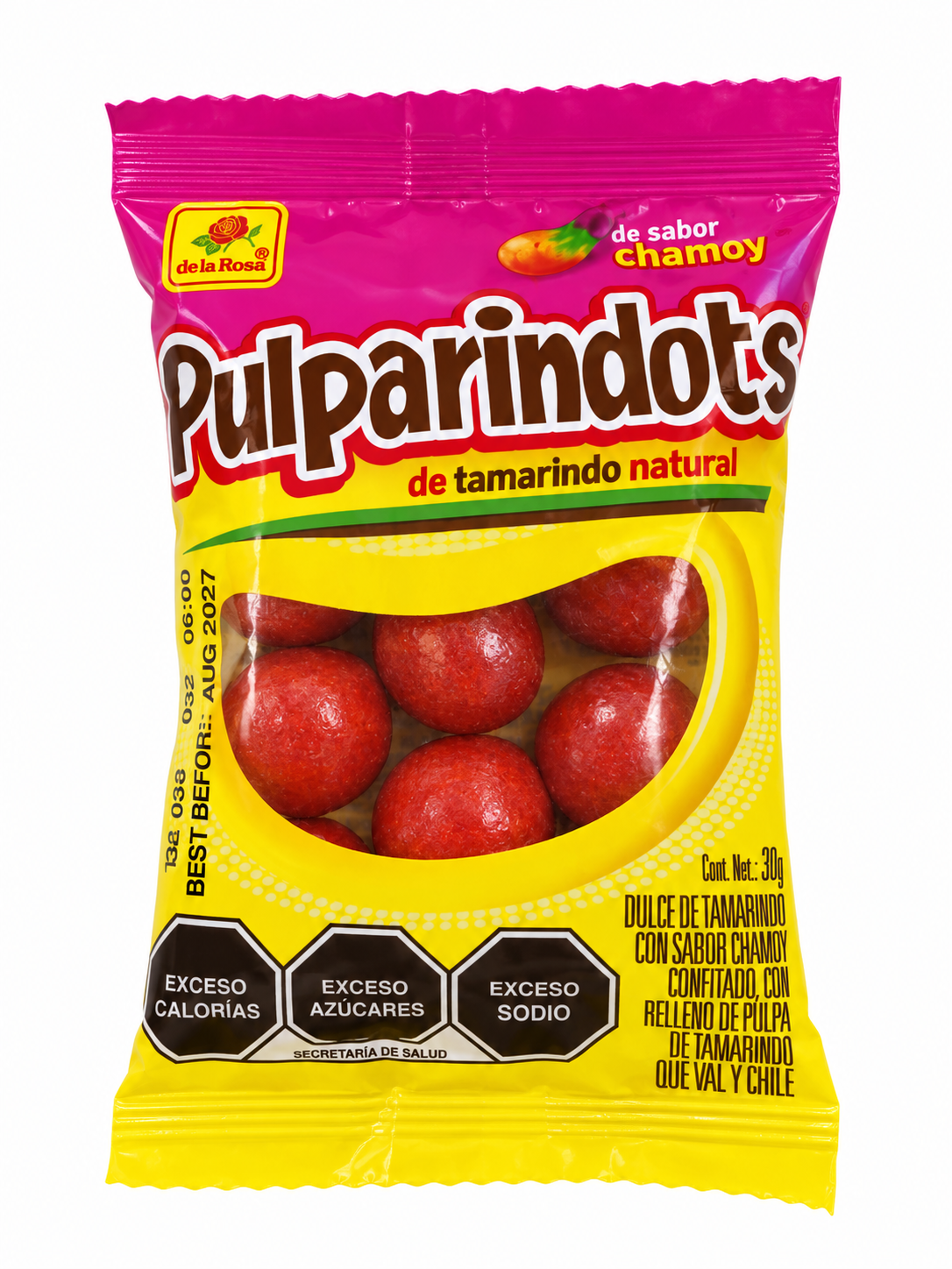 De La Rosa Pulparindots Apricot Chamoy Tamarind Candy