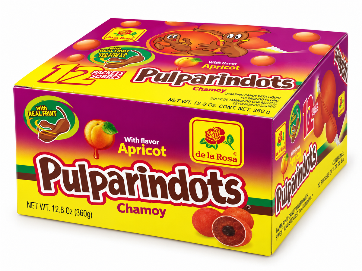 De La Rosa Pulparindots Apricot Chamoy Tamarind Candy