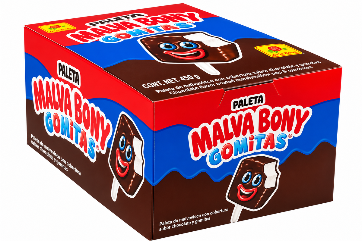 De La Rosa Malva Bonny Gomitas Marshmallow Pop – 1.58 oz