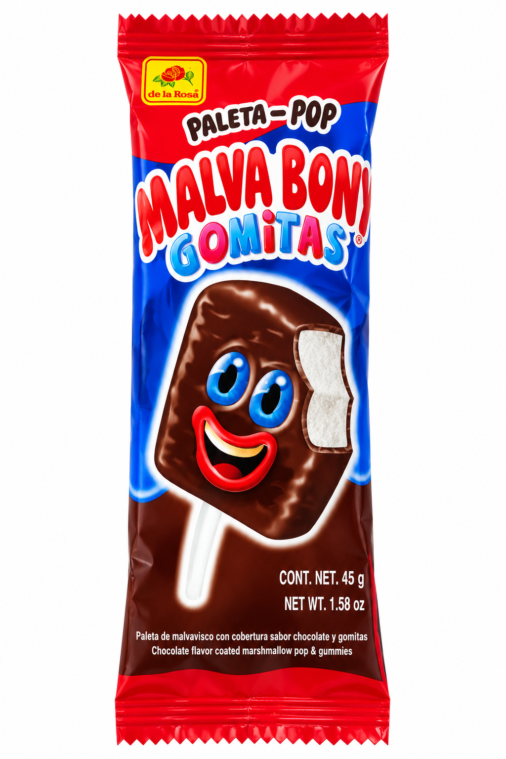De La Rosa Malva Bonny Gomitas Marshmallow Pop – 1.58 oz