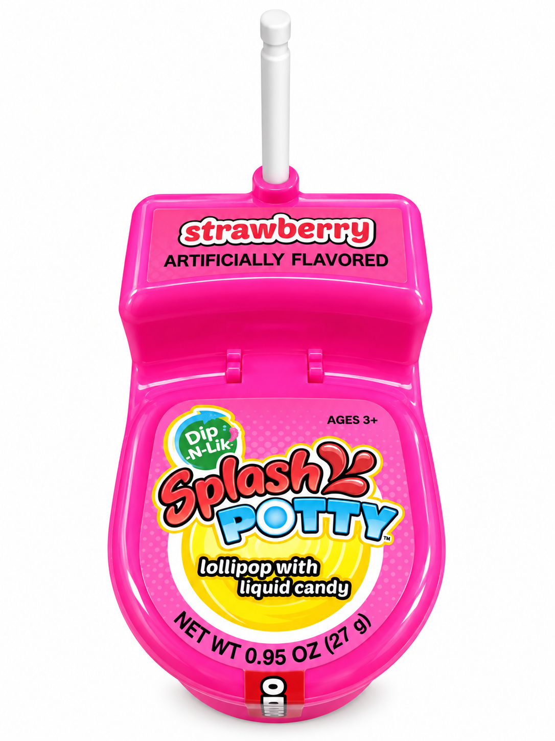Dip-N-Lik Splash Potty Lollipop with Liquid Candy – 0.95 oz
