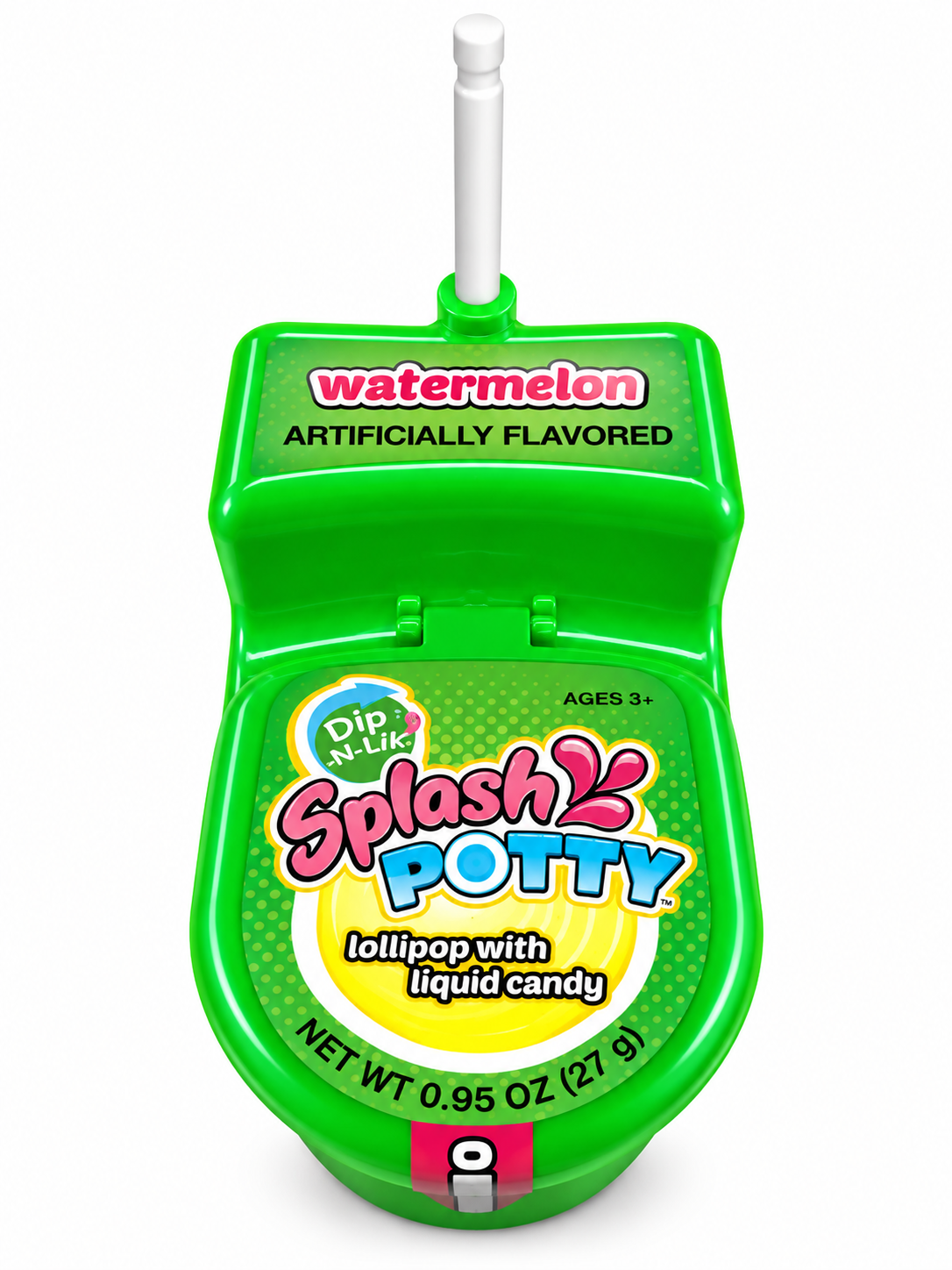 Dip-N-Lik Splash Potty Lollipop with Liquid Candy – 0.95 oz