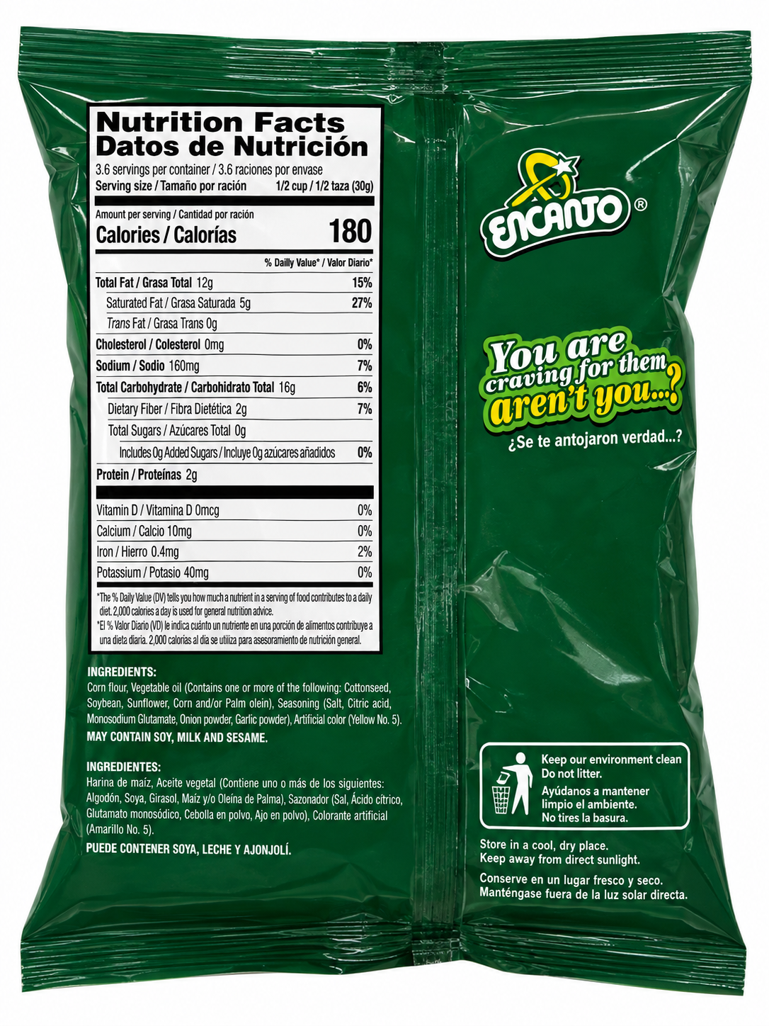 Encanto Conchitas Las Originales – Flavored Corn Chips, 3.8 oz (108 g)