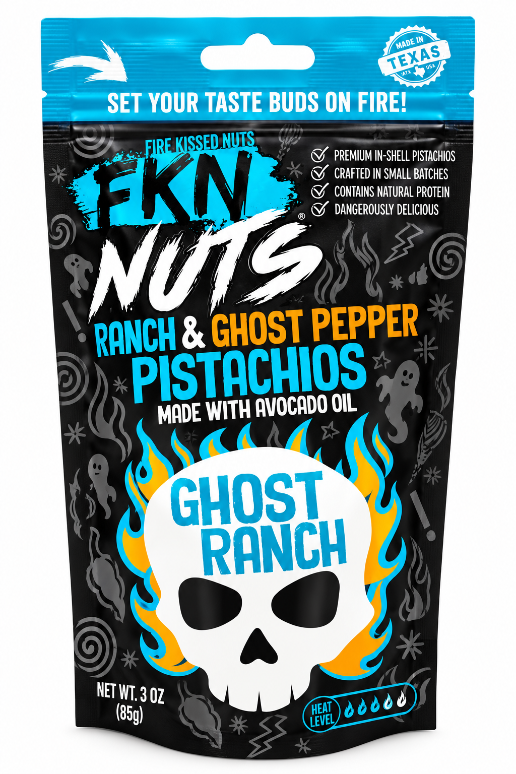 FKN Nuts Ghost Ranch – Ranch & Ghost Pepper Pistachios