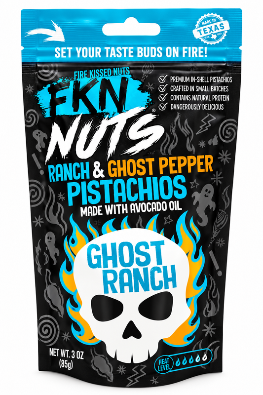 FKN Nuts Ghost Ranch – Ranch & Ghost Pepper Pistachios