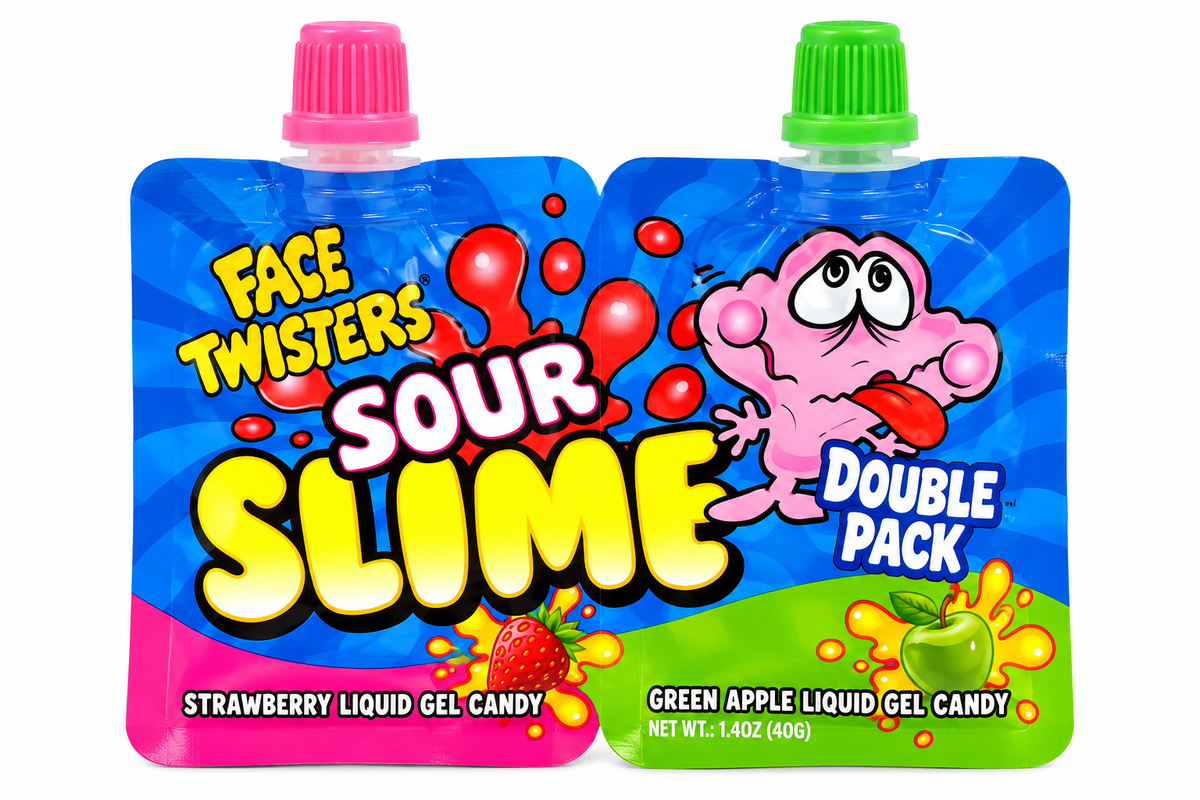 Face Twisters Sour Slime Double Pack -1.4oz