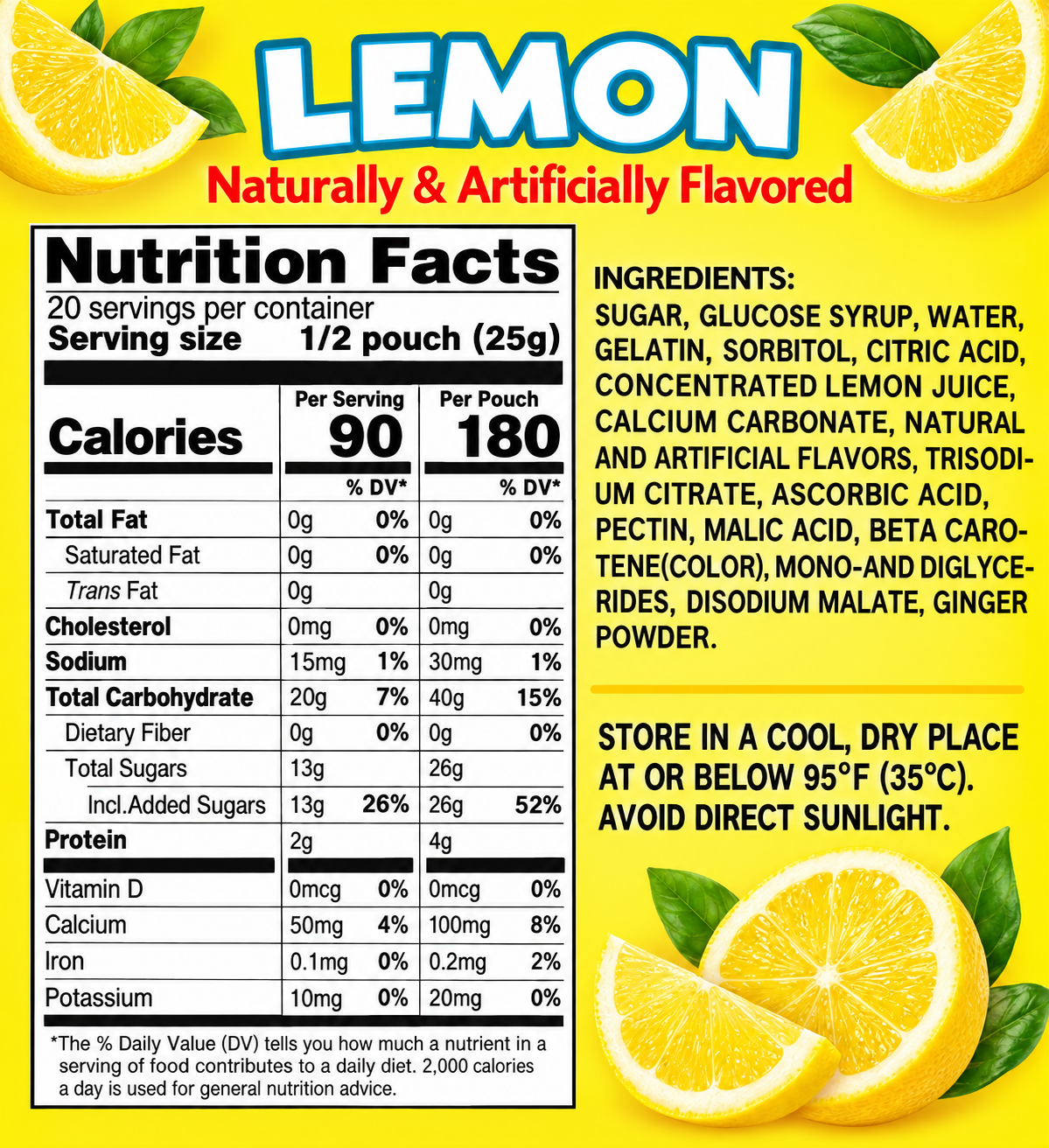 Fettuccine Gummi Candy – 1.76 oz