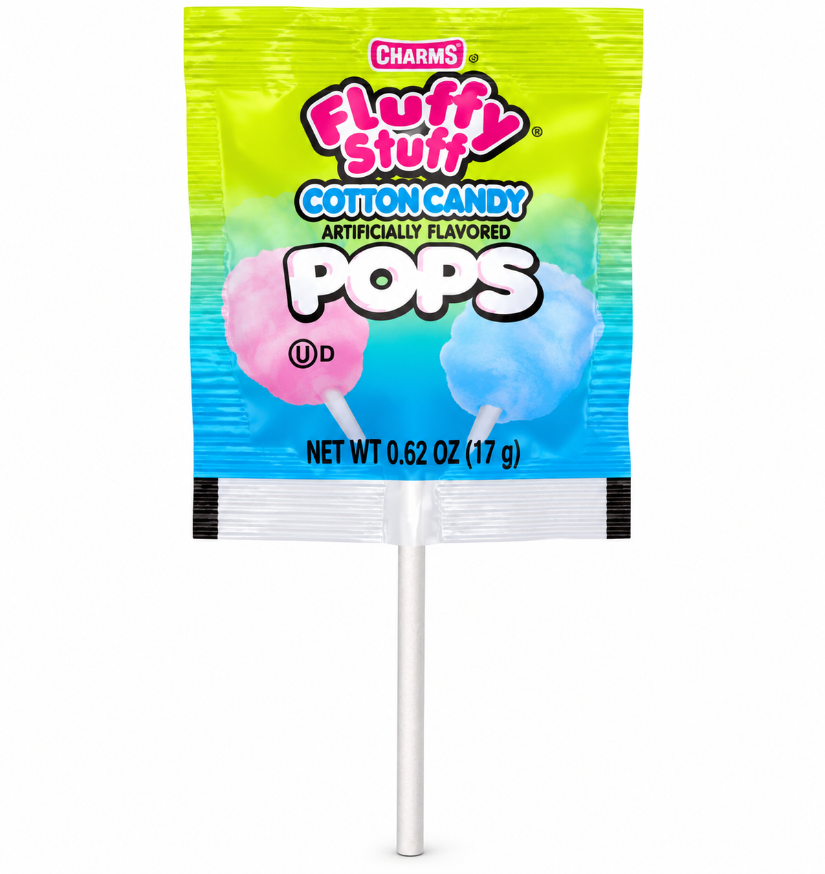 Charms Fluffy Stuff Cotton Candy Pops – 0.63 oz