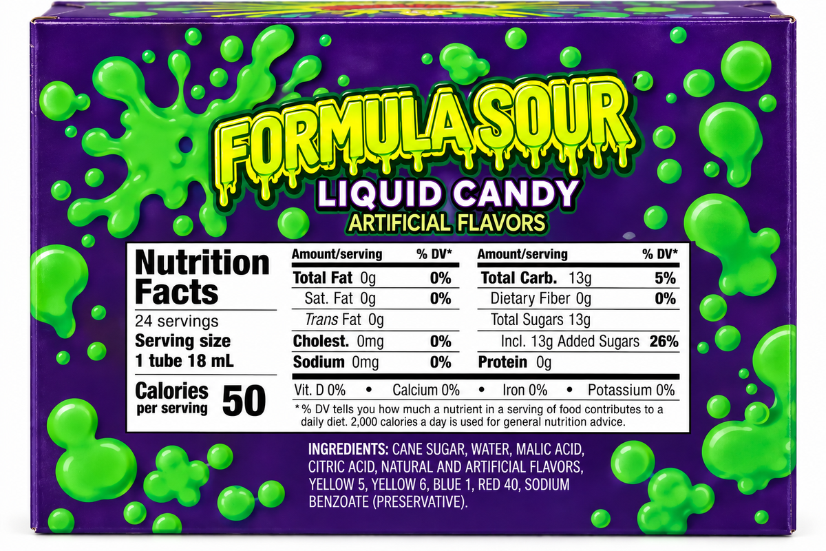 Formula Sour Liquid Candy Test Tube – 0.6 oz