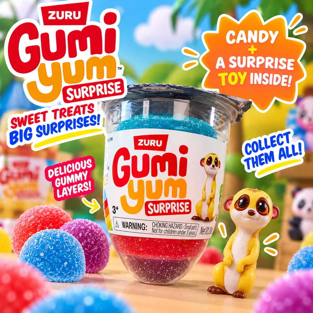 ZURU Gumi Yum Surprise Original- Candy & Wildlife Surprise