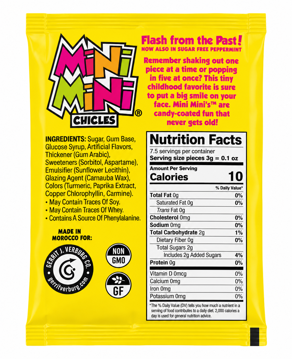 Gerrit’s Mini Mini Chicles Fruit Gum – 0.79 oz