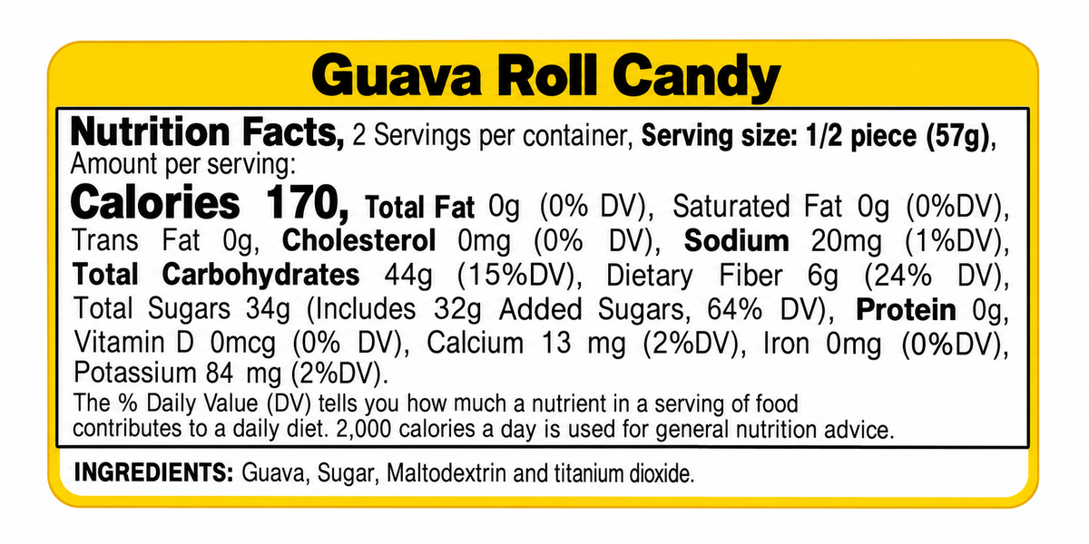 La Napolitana Guava Roll Candy – 4 oz