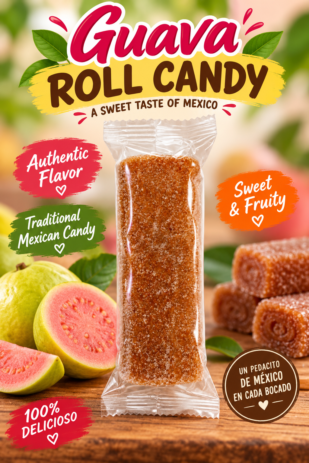 La Napolitana Guava Roll Candy – 4 oz