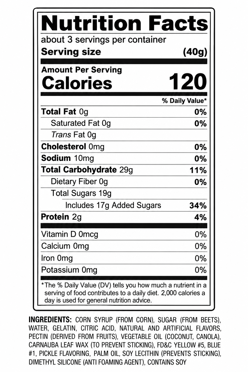 GGB Giant Gummy Pickle – 4 oz