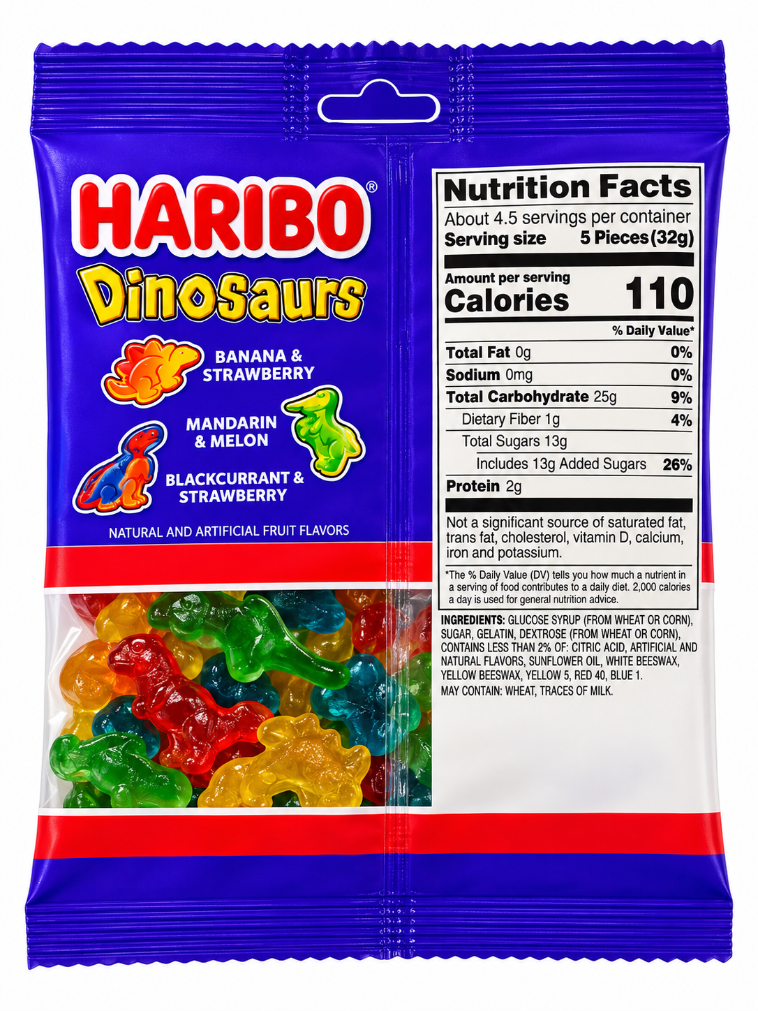 Haribo Dinosaurs Gummy Candy – 5 oz