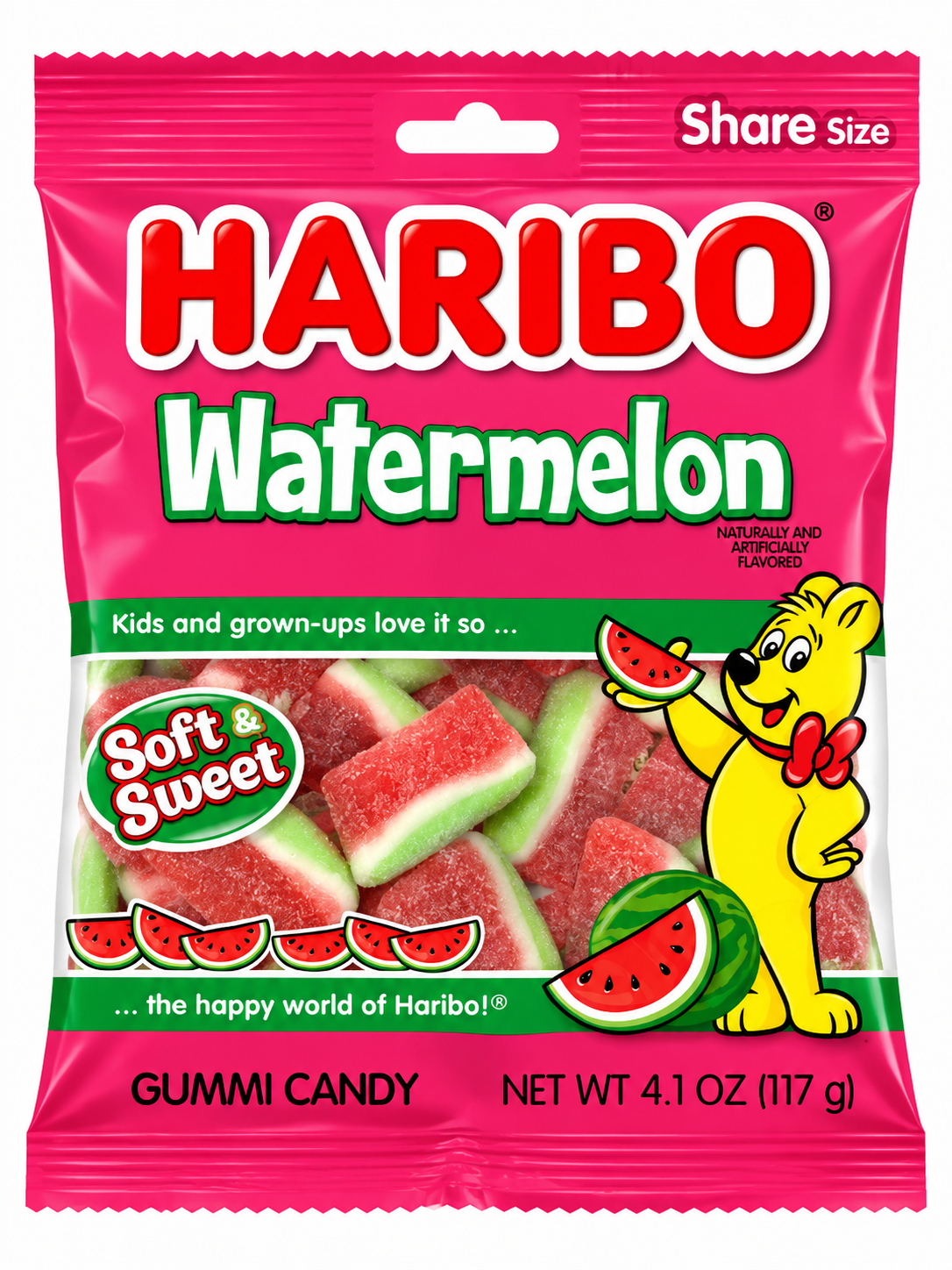 Haribo Watermelon Gummy Candy – 4.1 oz
