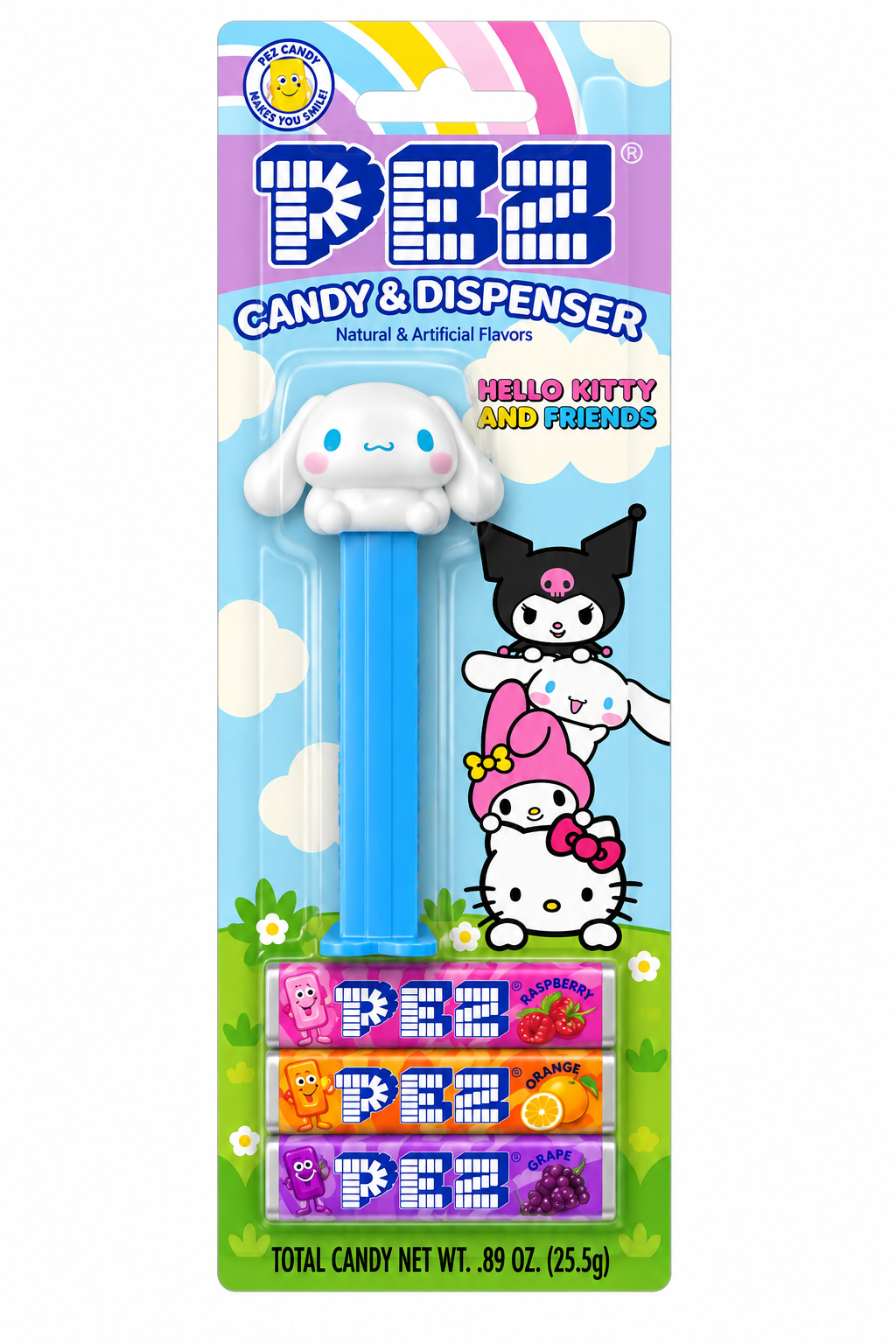 Hello Kitty Characters PEZ Candy Dispenser Assortment + 3 Candy Rolls