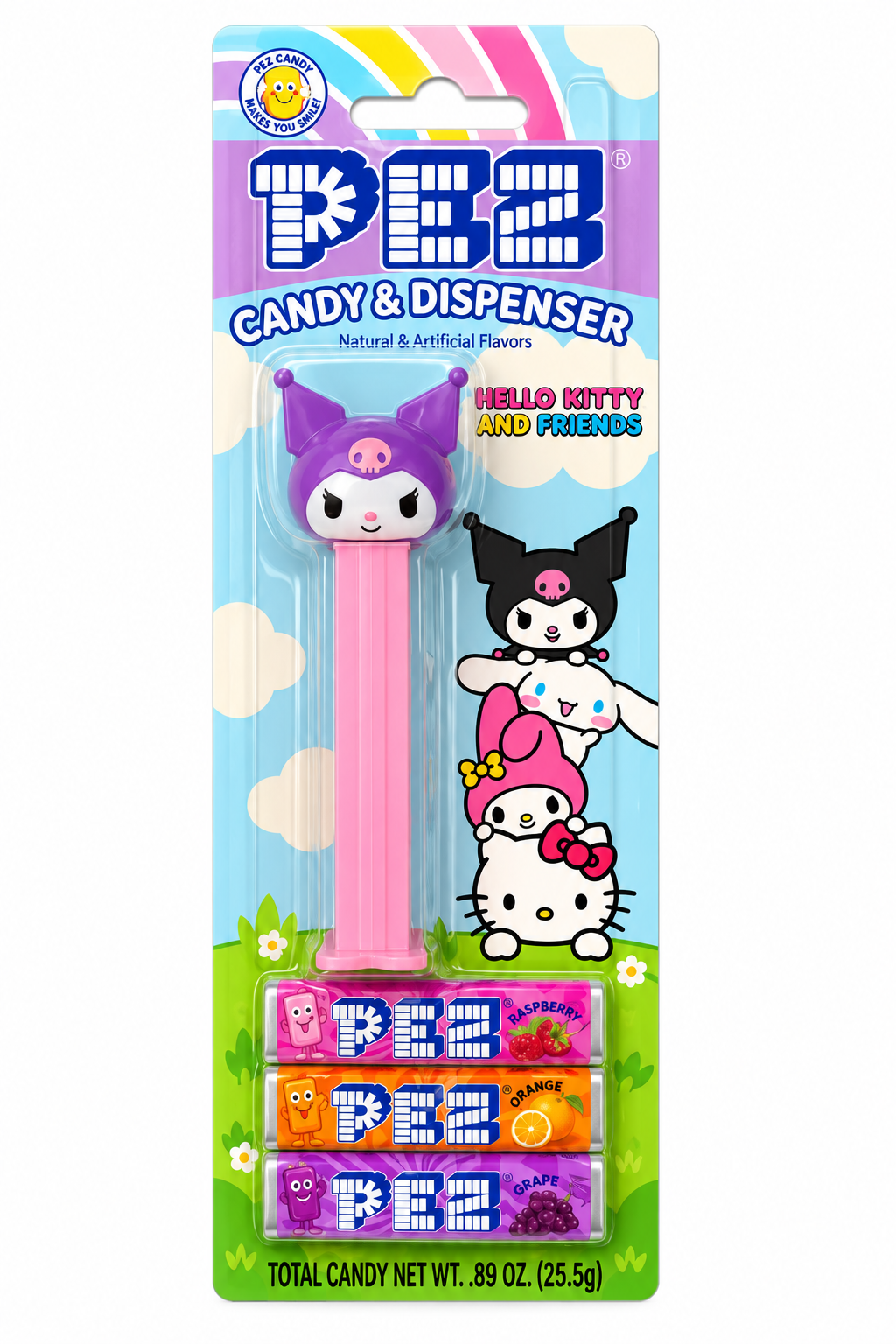 Hello Kitty Characters PEZ Candy Dispenser Assortment + 3 Candy Rolls