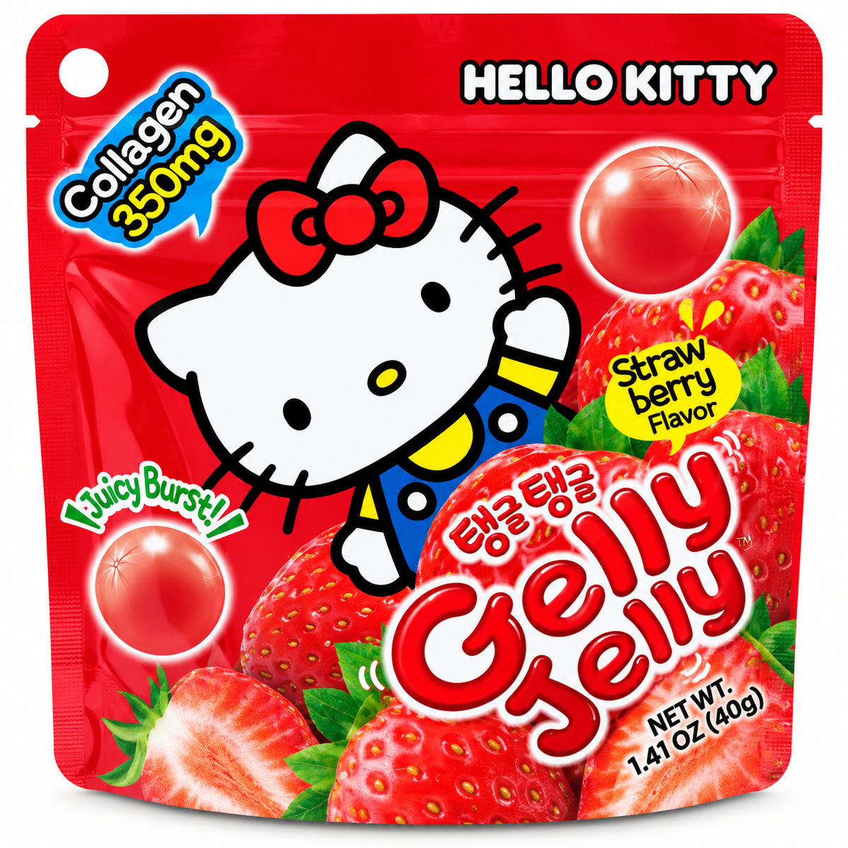 Hello Kitty Gelly Jelly Strawberry Gummies – 1.41 oz