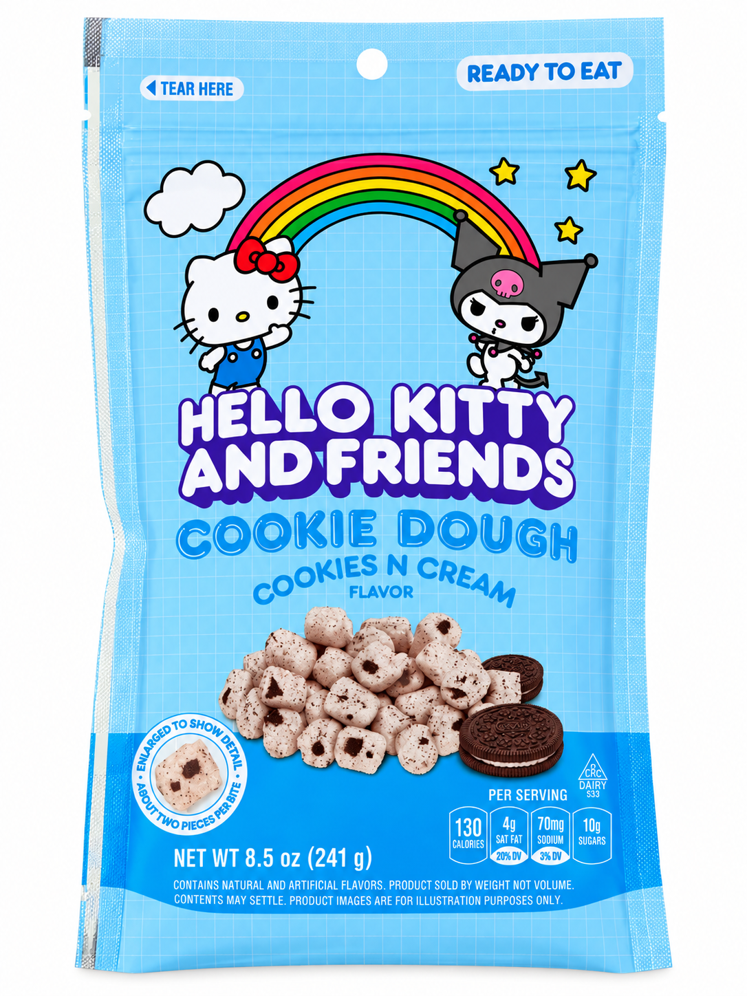 Hello Kitty & Friends Cookies N' Cream Cookie Dough – 8.5 oz