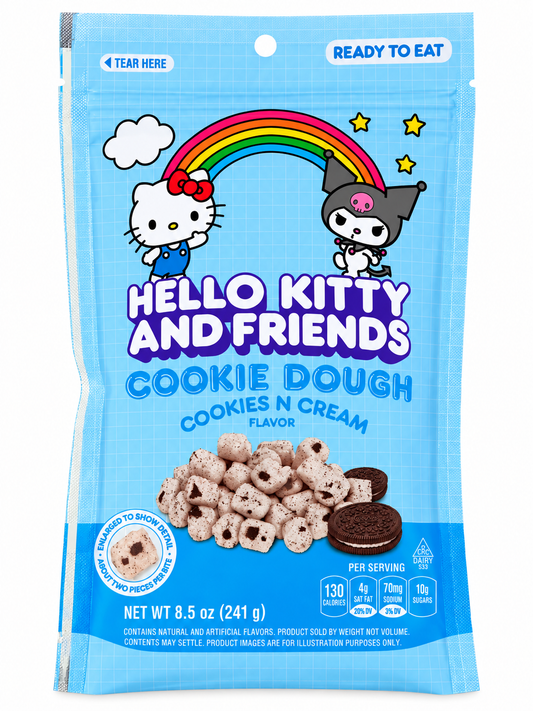Hello Kitty & Friends Cookies N' Cream Cookie Dough – 8.5 oz