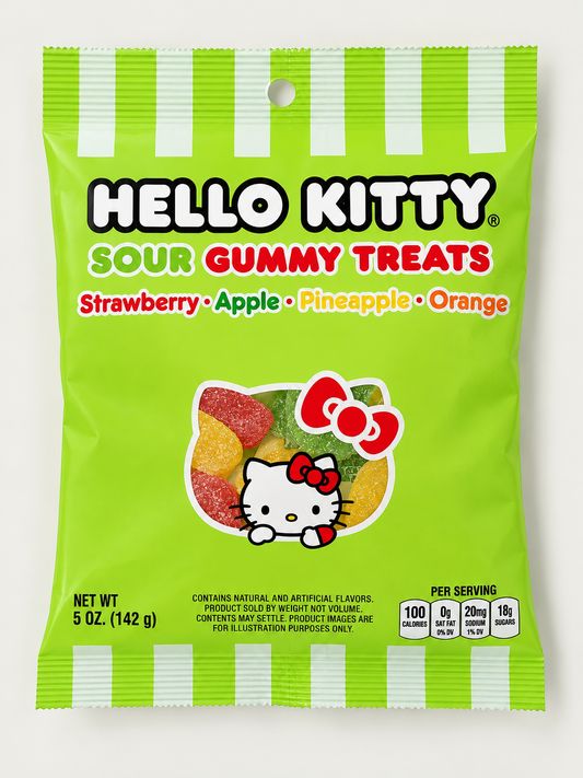 Hello Kitty Sour Gummy Treats – 5 oz