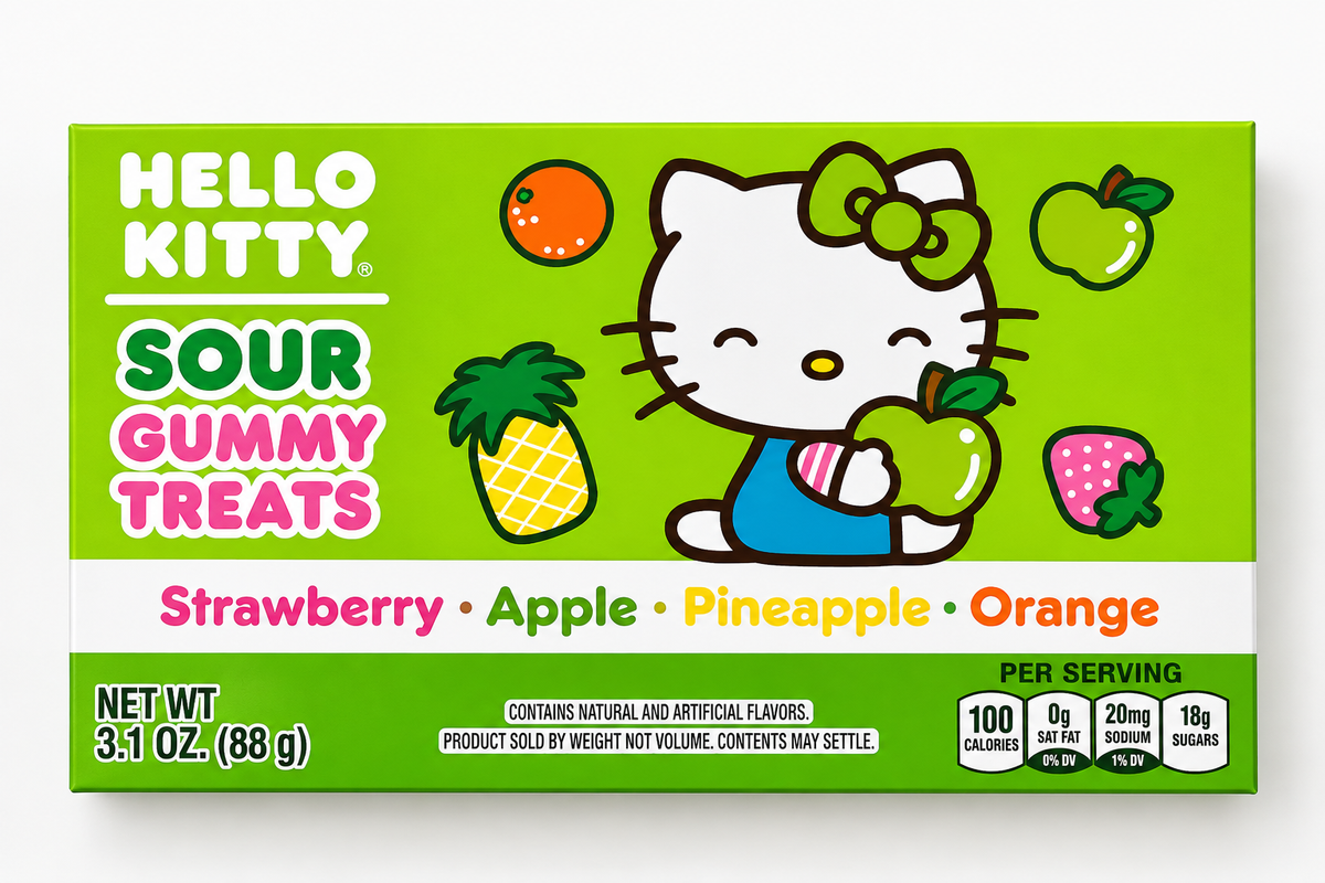 Hello Kitty Sour Gummy Treats Theater Box – 3.1 oz
