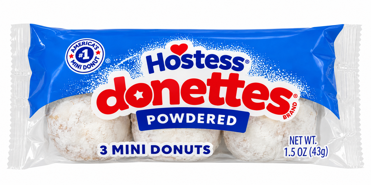 Hostess Donettes Mini Donuts – 3 Count, 1.5 oz