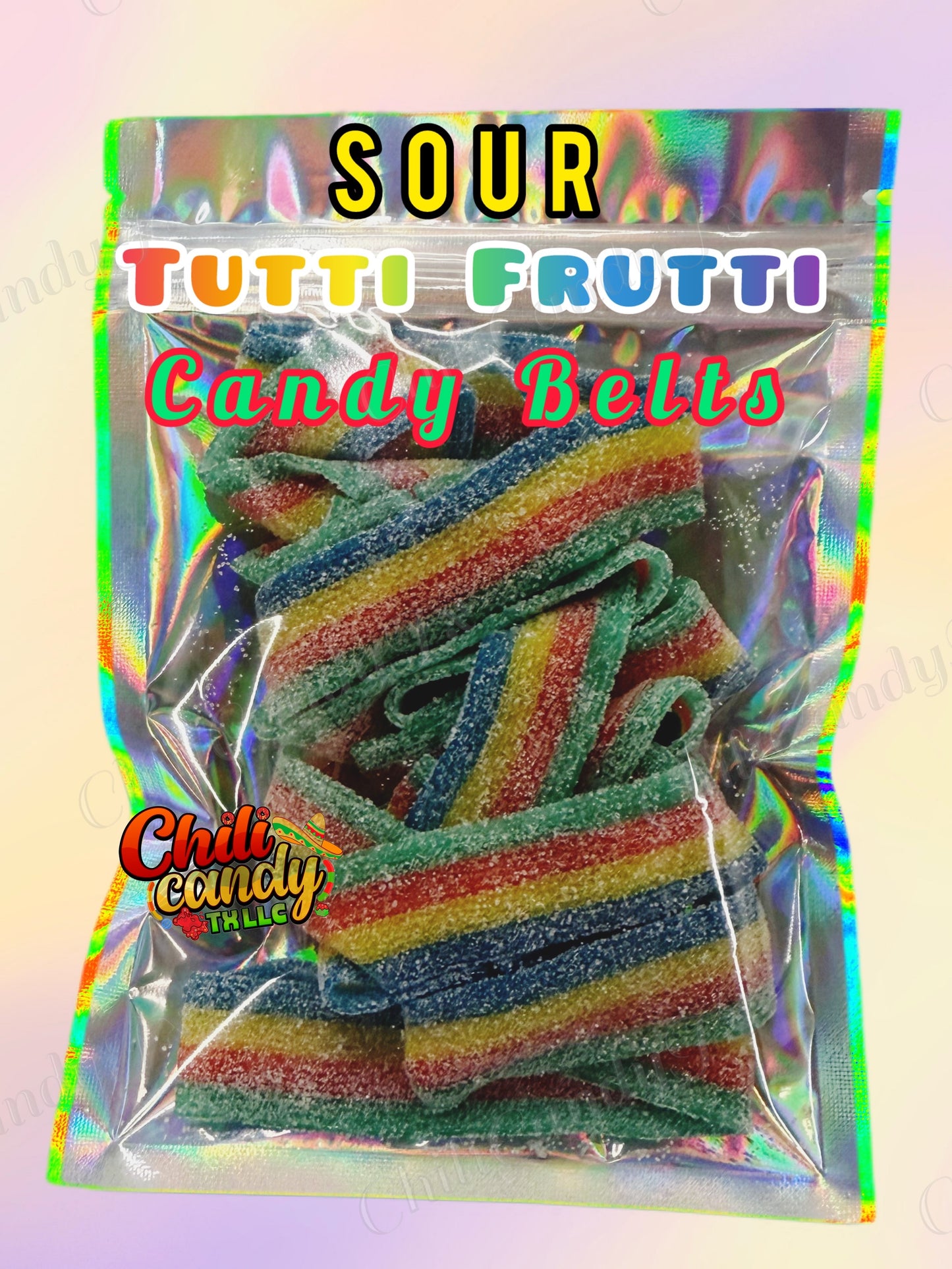 Sour Tutti Frutti Colorful Belts Different Flavors- Snack for a Sweet & Salty Experience Candies Yummy
