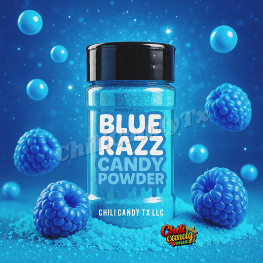 Blue Razz Candy Powder for Fruit, Fruit Dipper, Candy Topping, Snack Yummy Treat