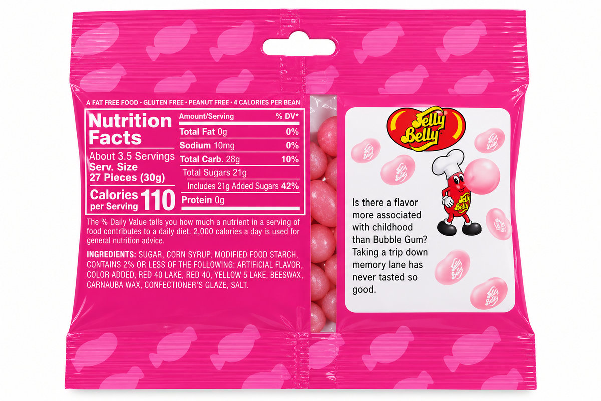 Jelly Belly Bubble Gum Jelly Beans – 3.5 oz