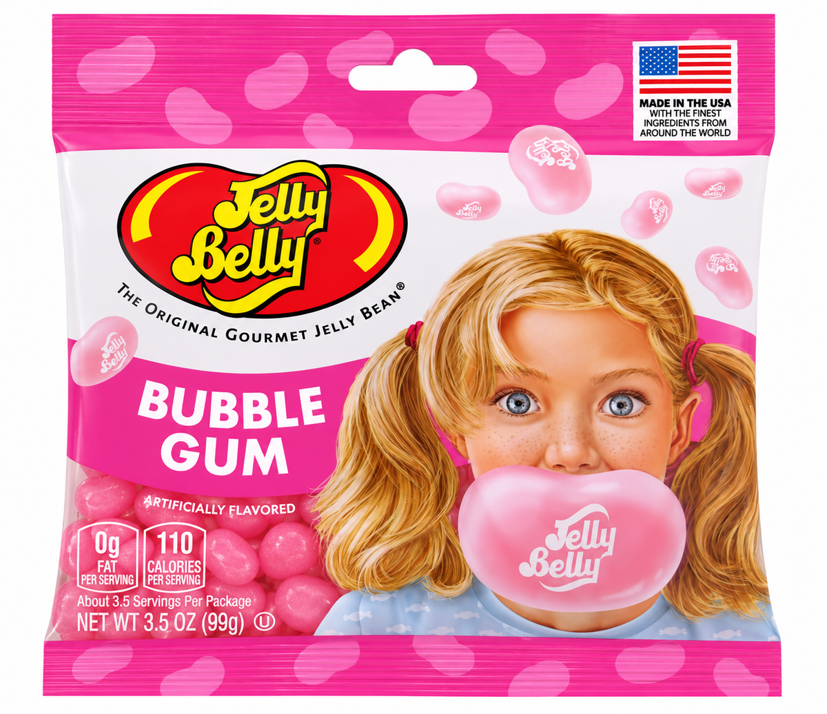 Jelly Belly Bubble Gum Jelly Beans – 3.5 oz