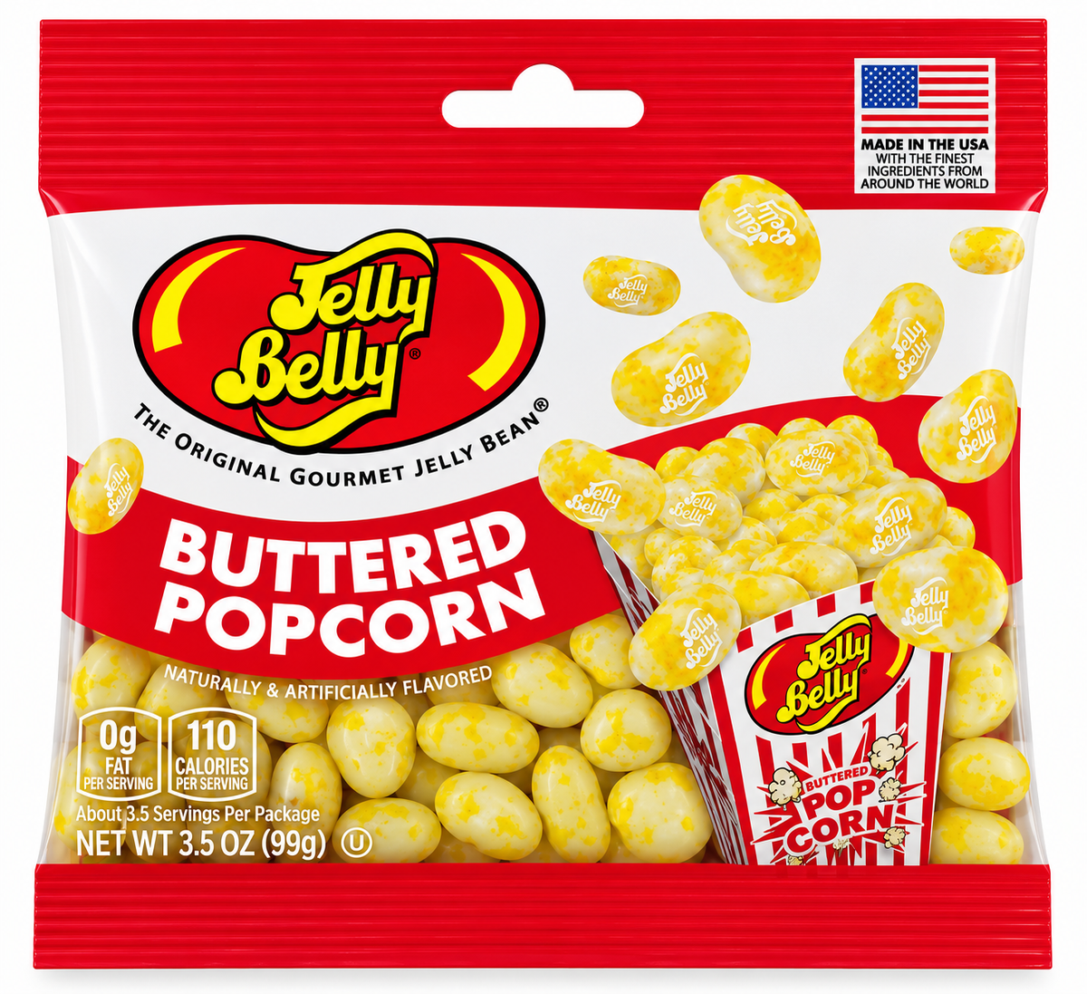 Jelly Belly Buttered Popcorn Jelly Beans – 3.5 oz