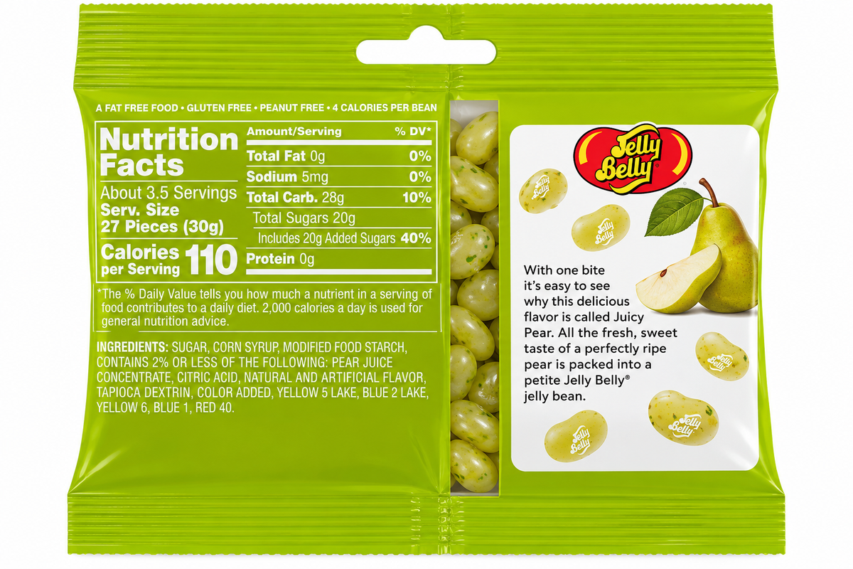 Jelly Belly Juicy Pear Jelly Beans – 3.5 oz