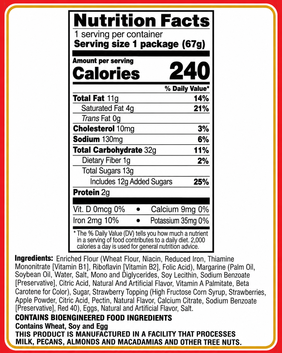 Knott's Berry Farm Strawberry Shortbread Cookies – 2 oz