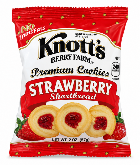 Knott's Berry Farm Strawberry Shortbread Cookies – 2 oz