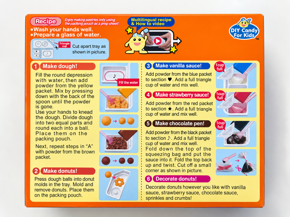 Kracie Popin’ Cookin’ Donuts DIY Candy Kit – 1.4 oz
