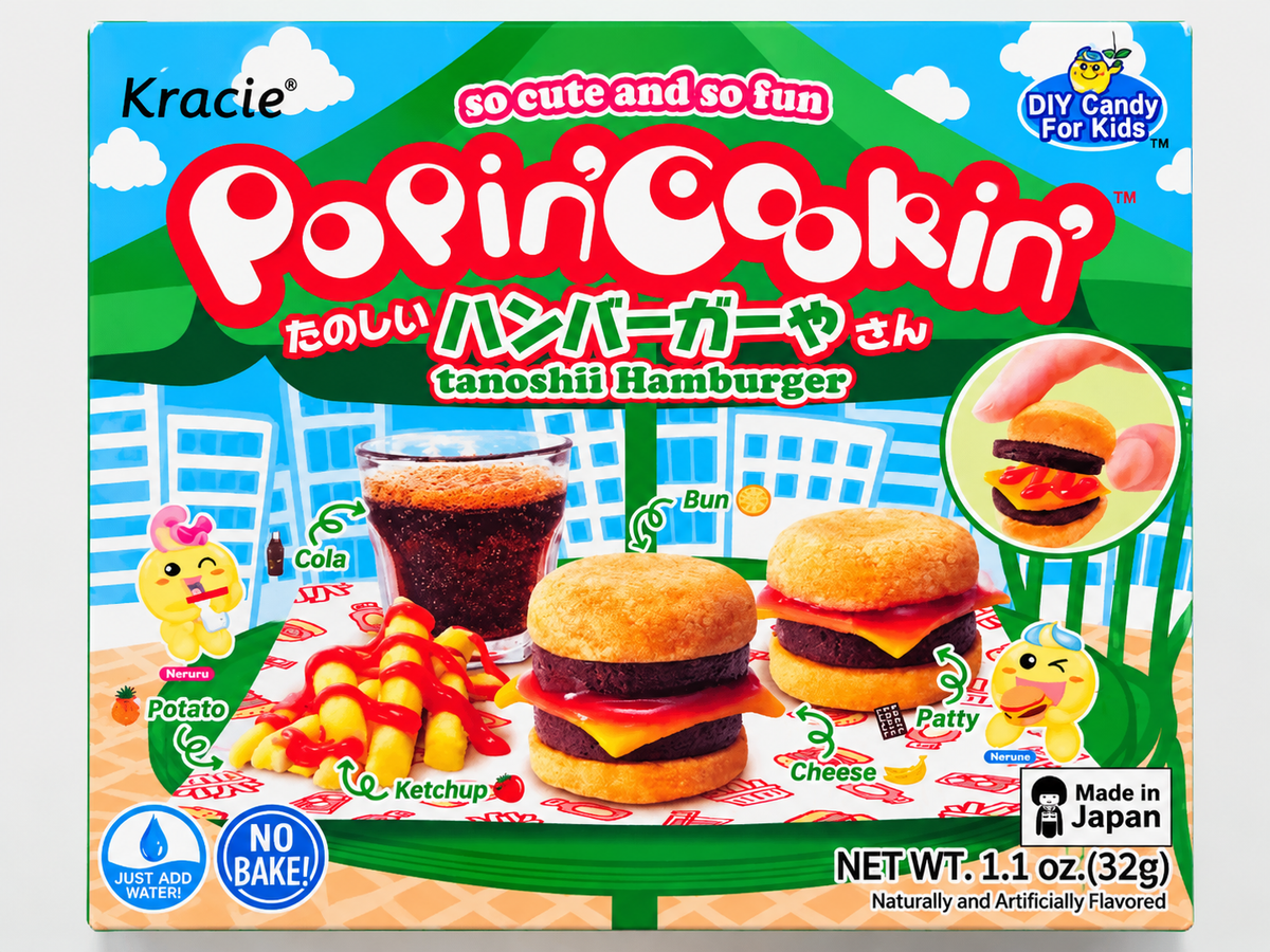 Kracie Popin’ Cookin’ Hamburger DIY Candy Kit – 1.1 oz