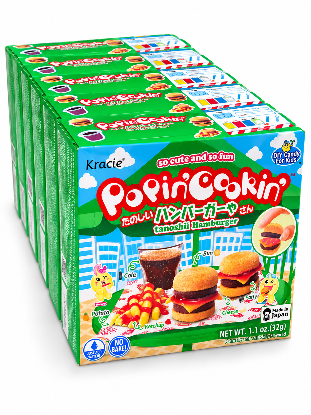 Kracie Popin’ Cookin’ Hamburger DIY Candy Kit – 1.1 oz