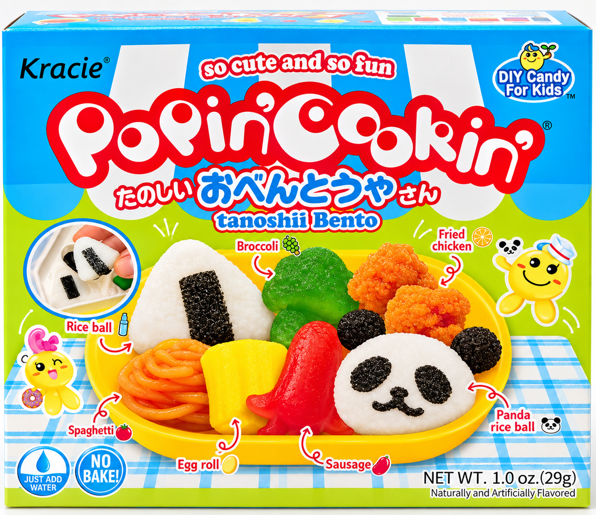 Kracie Popin’ Cookin’ Tanoshii Bento DIY Candy Kit – 1 oz