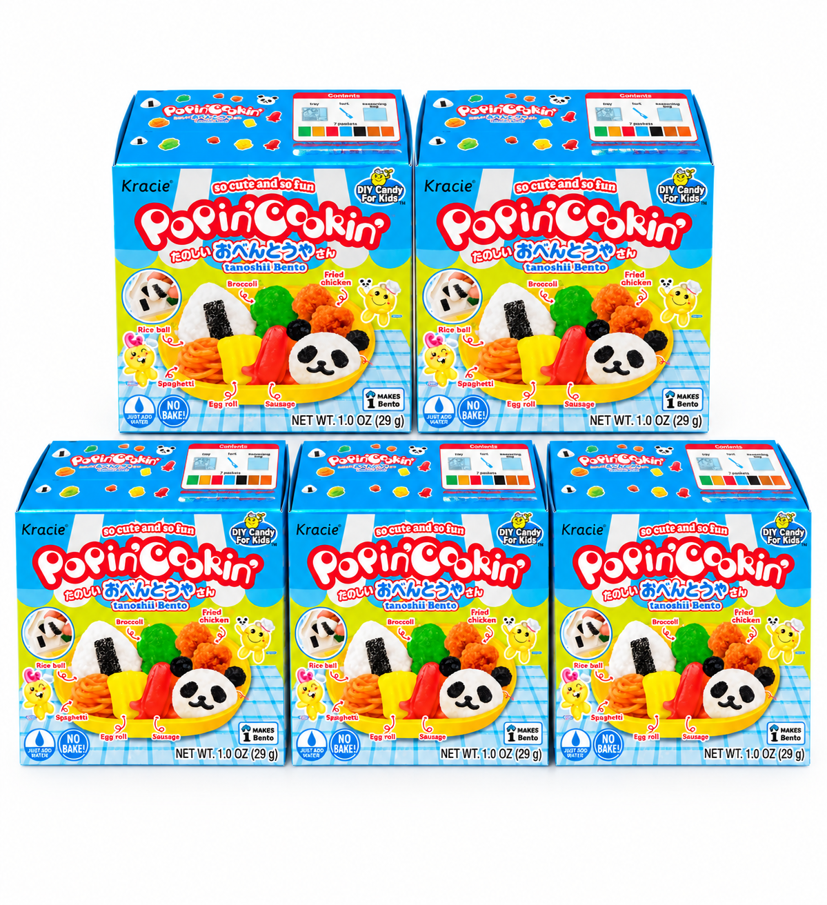 Kracie Popin’ Cookin’ Tanoshii Bento DIY Candy Kit – 1 oz