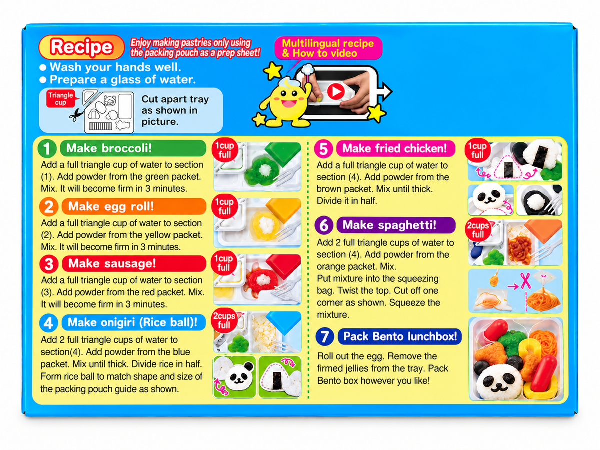 Kracie Popin’ Cookin’ Tanoshii Bento DIY Candy Kit – 1 oz