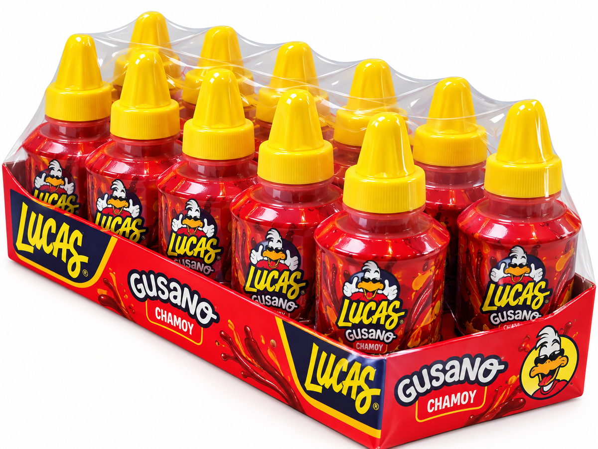 Lucas Gusano Chamoy Liquid Candy -1.26oz
