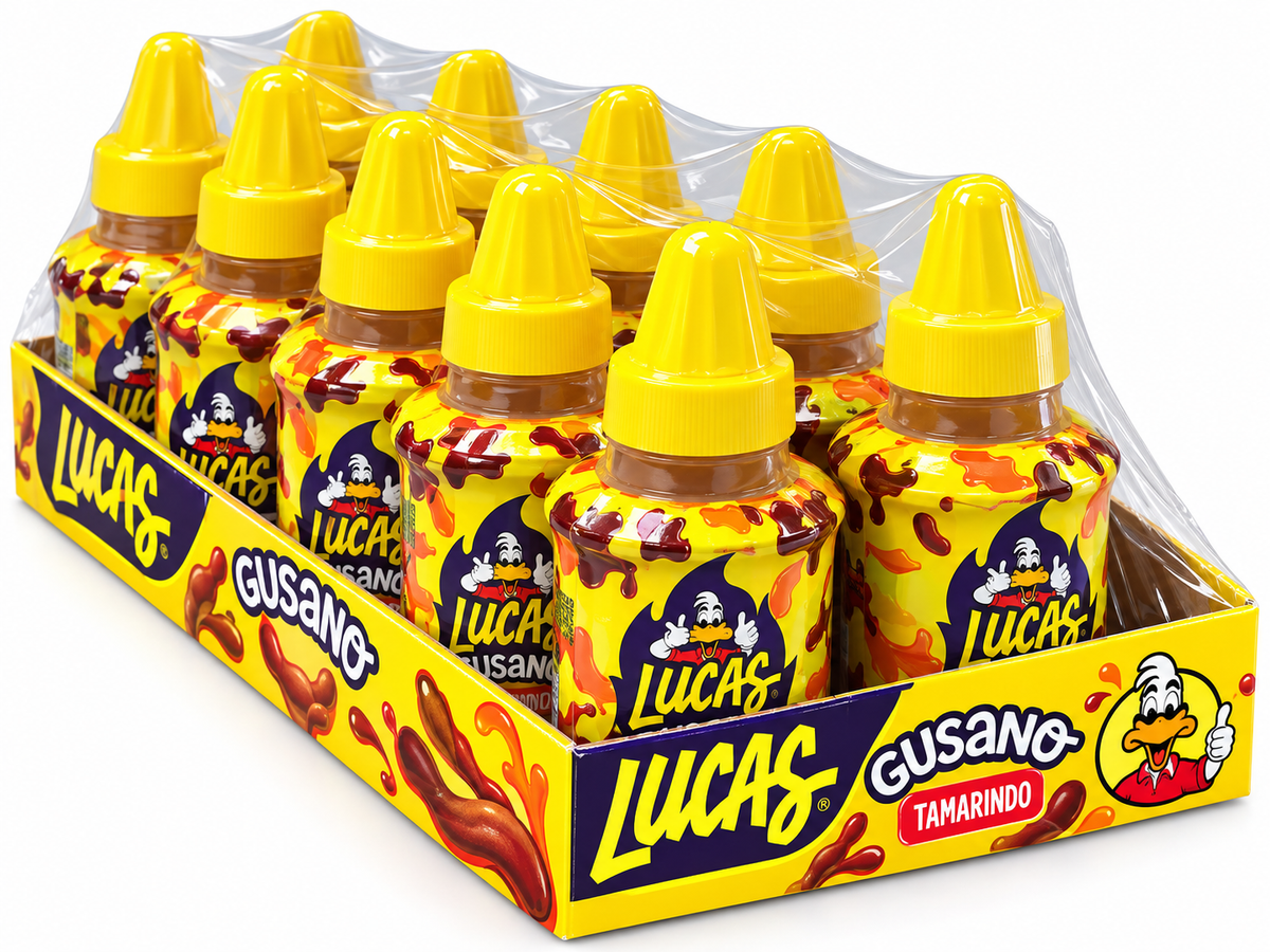 Lucas Gusano Tamarindo Hot Liquid Candy -1.26oz