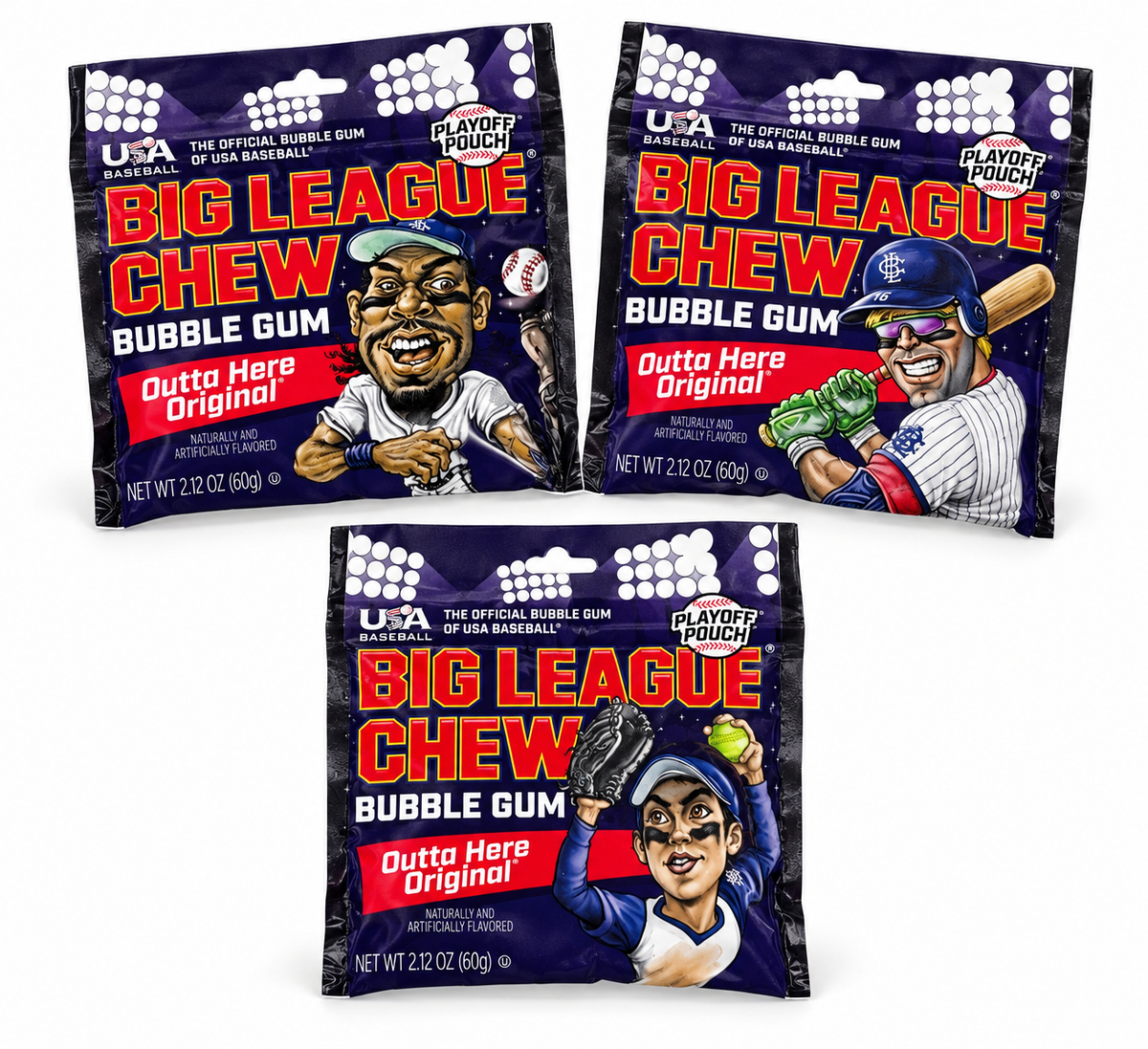 Big League Chew Outta’ Here Original Bubble Gum – 2.12 oz