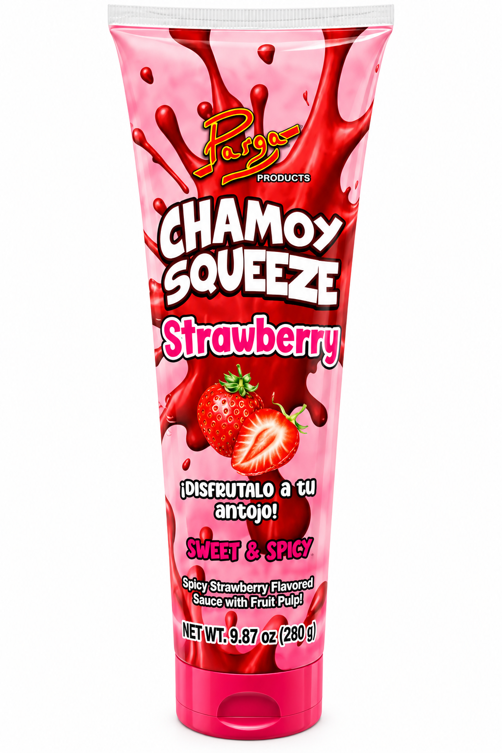 Pargas Chamoy Squeeze Strawberry – 9.87 oz