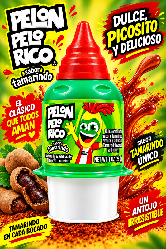 Pelon Pelo Rico Tamarind Candy- Push Up- 1oz