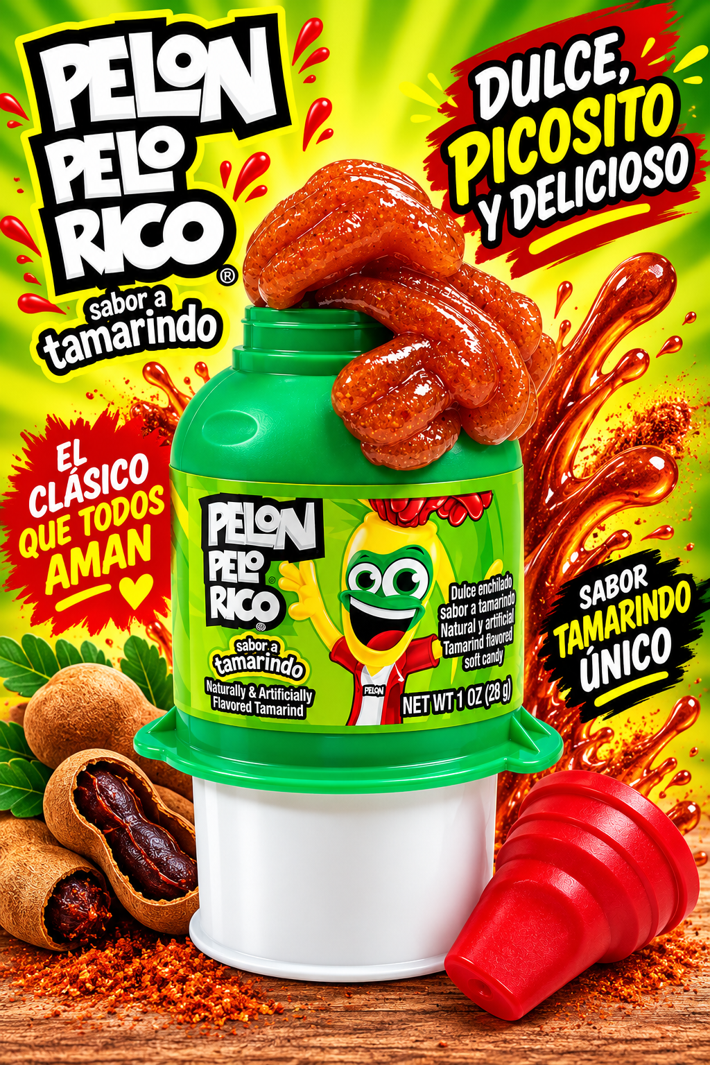 Pelon Pelo Rico Tamarindo Candy