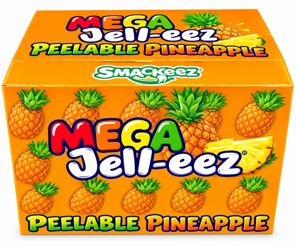 Pineapple Smackeez Mega Jell-eez Peelable Gummy Candy