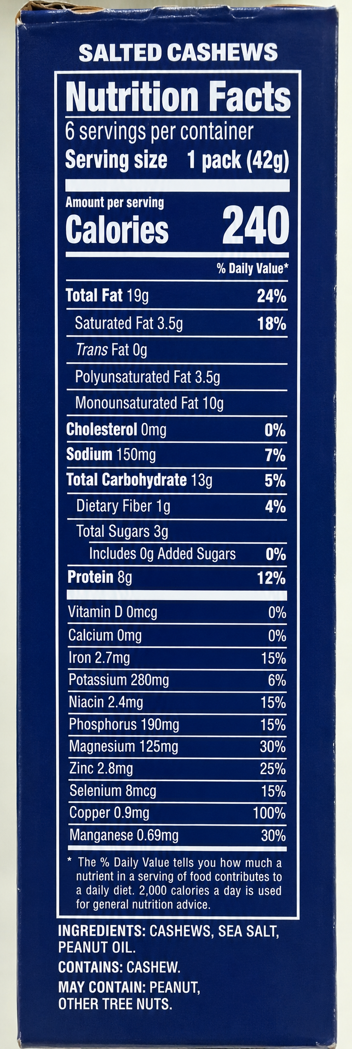 Planters Salted Cashews – 1.75 oz